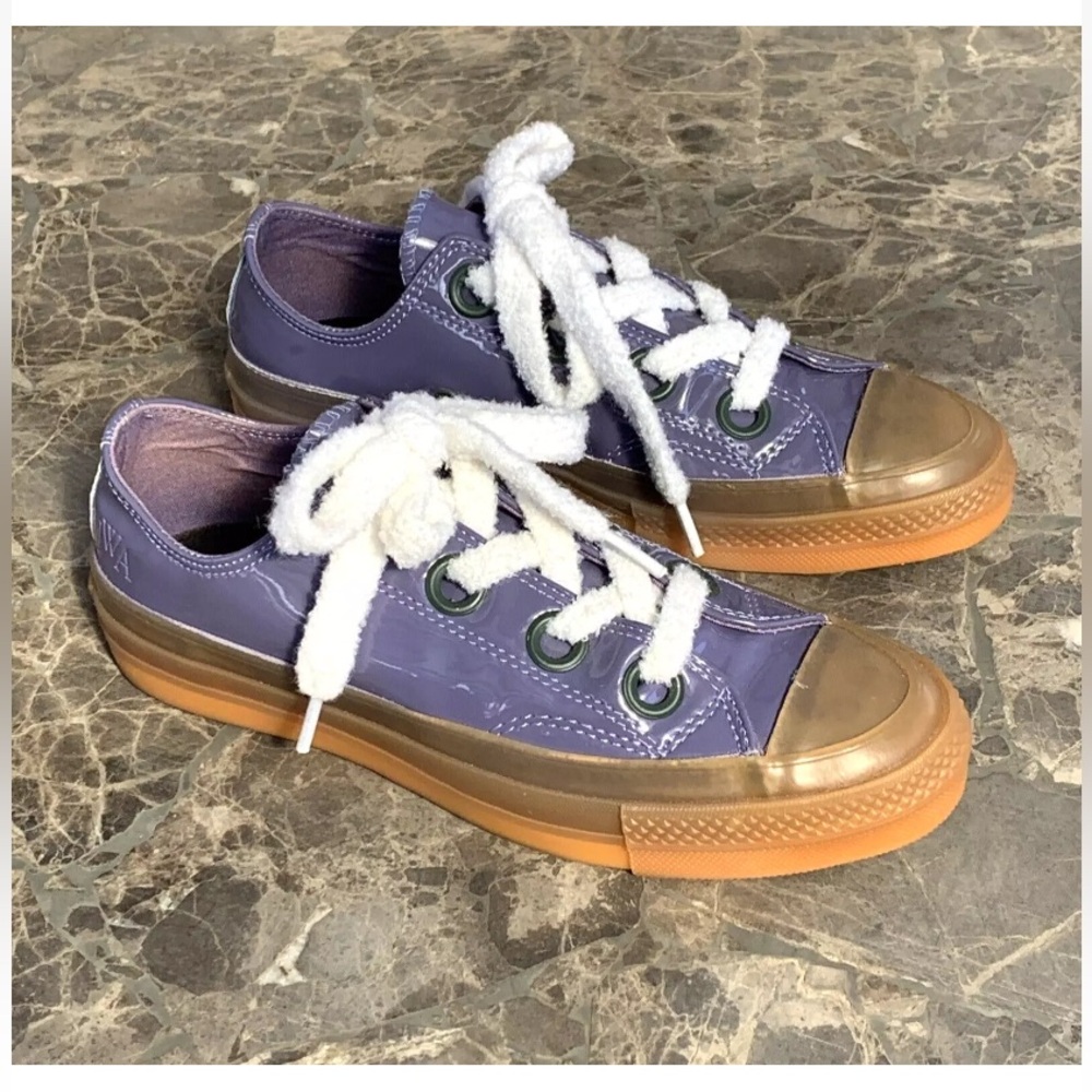 Converse JW Anderson X Chuck 70 Lavender Sneakers Purple Patent Leather Collab